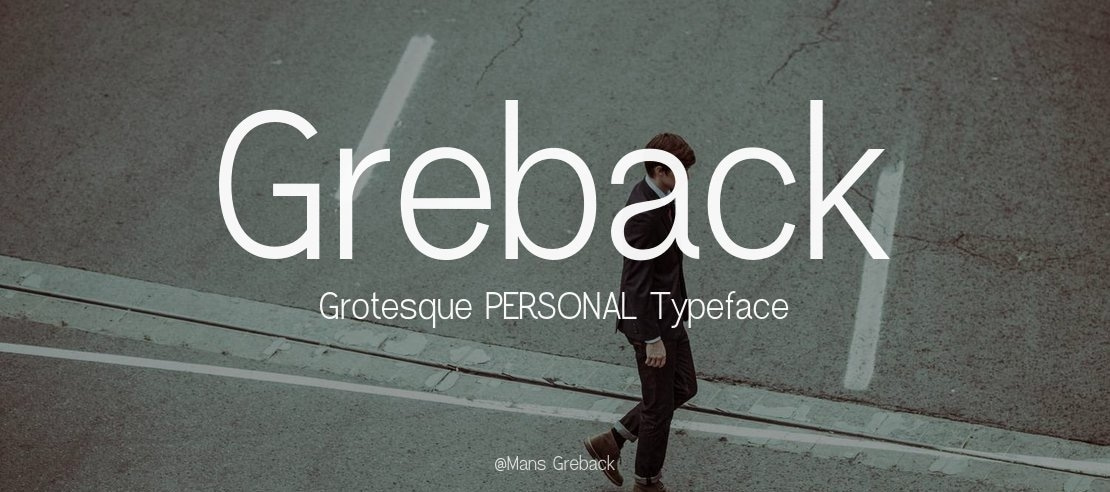 Greback Grotesque PERSONAL Font Family