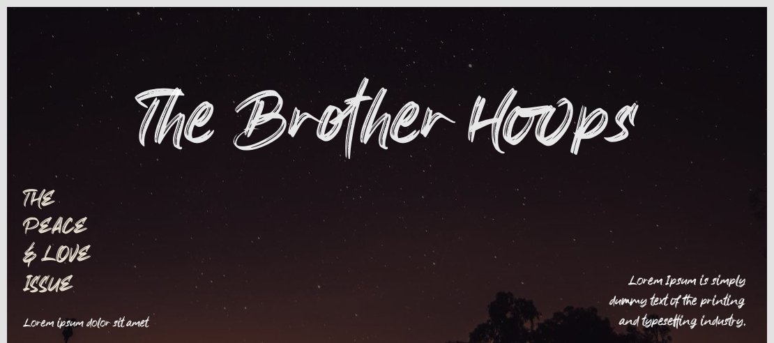 The Brother Hoops Font