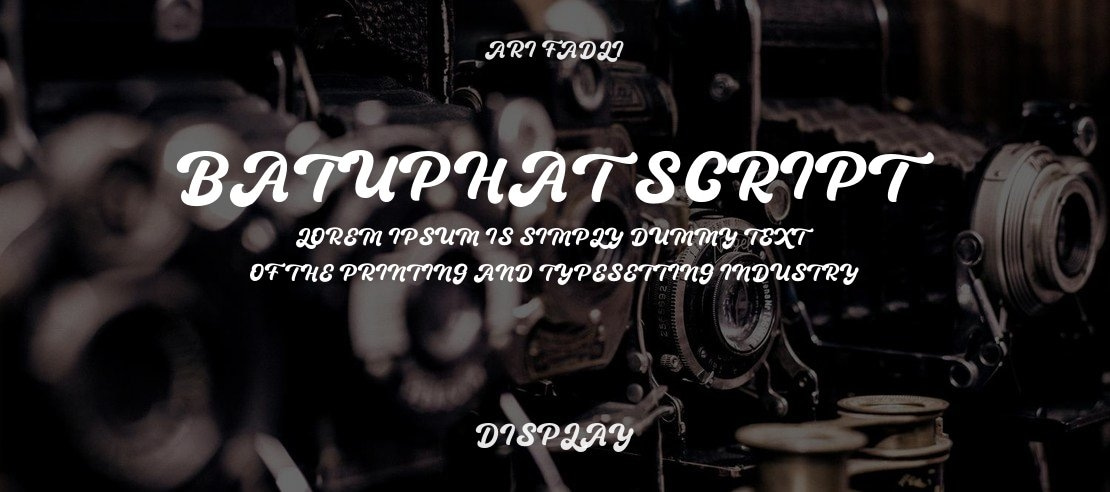 Batuphat Script Font Family