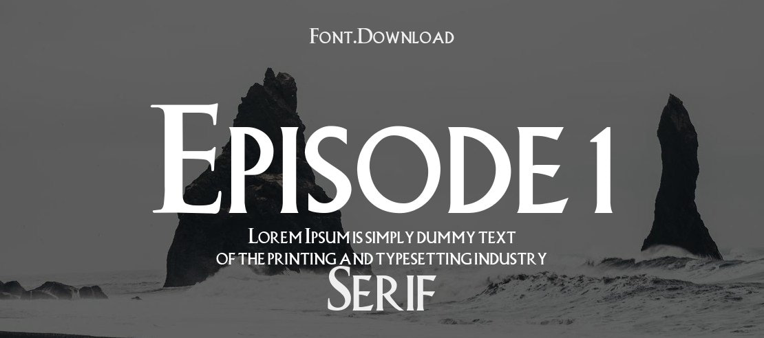 Episode 1 Font