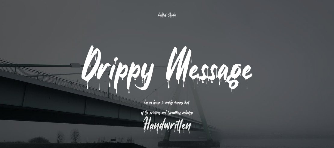 Drippy Message Font