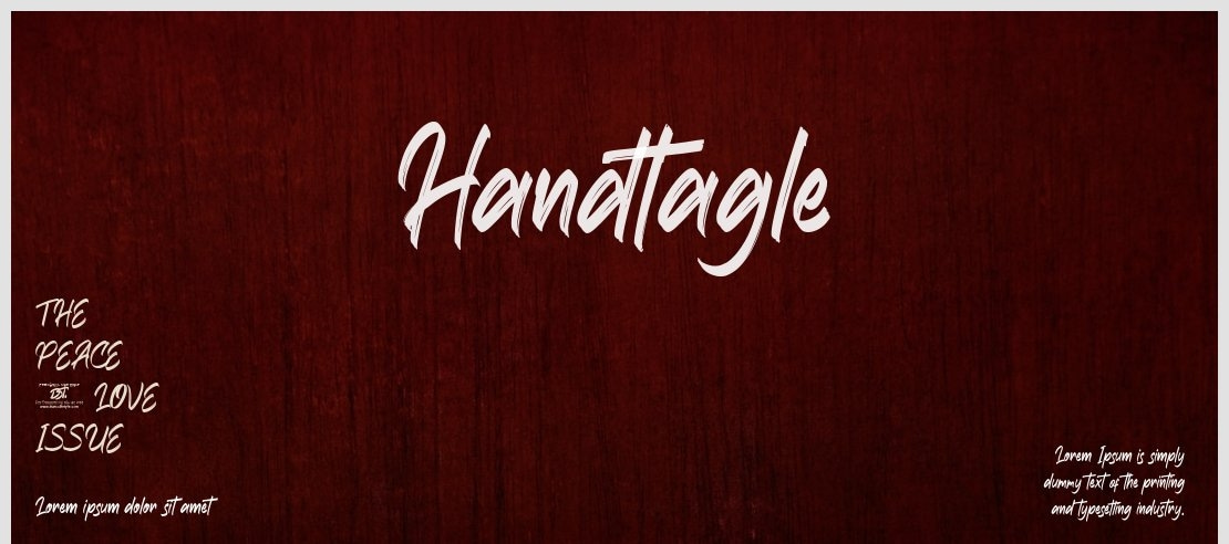 Handtagle Font