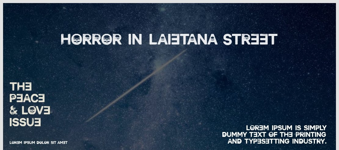Horror in Laietana Street Font