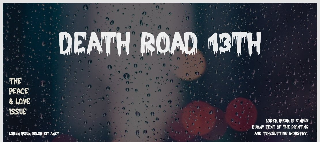 Death Road 13th Font