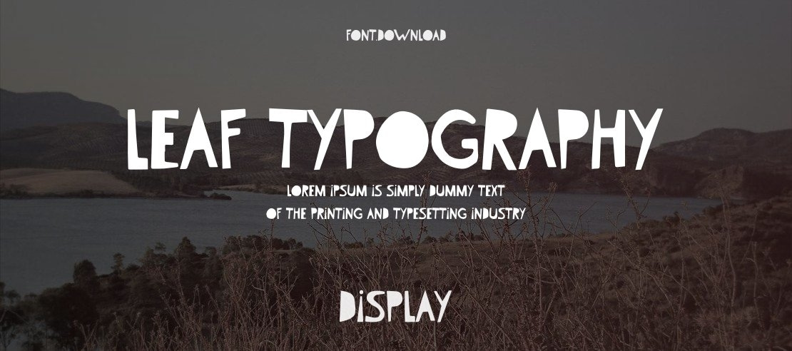 Leaf Typography Font