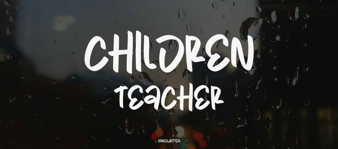 Children Teacher Font