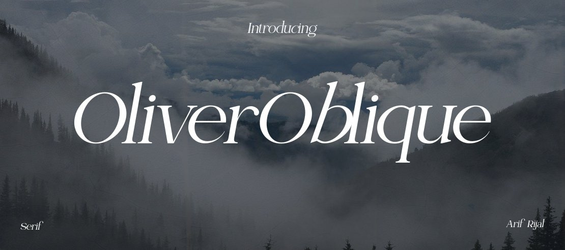 OliverOblique Font Family