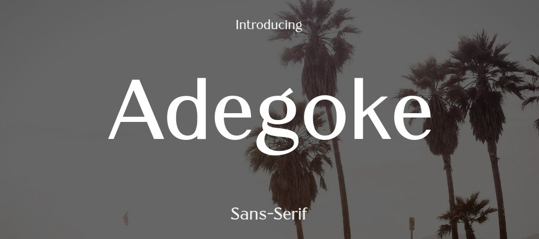 Adegoke Font