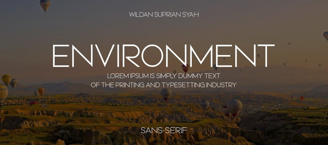 Environment Font