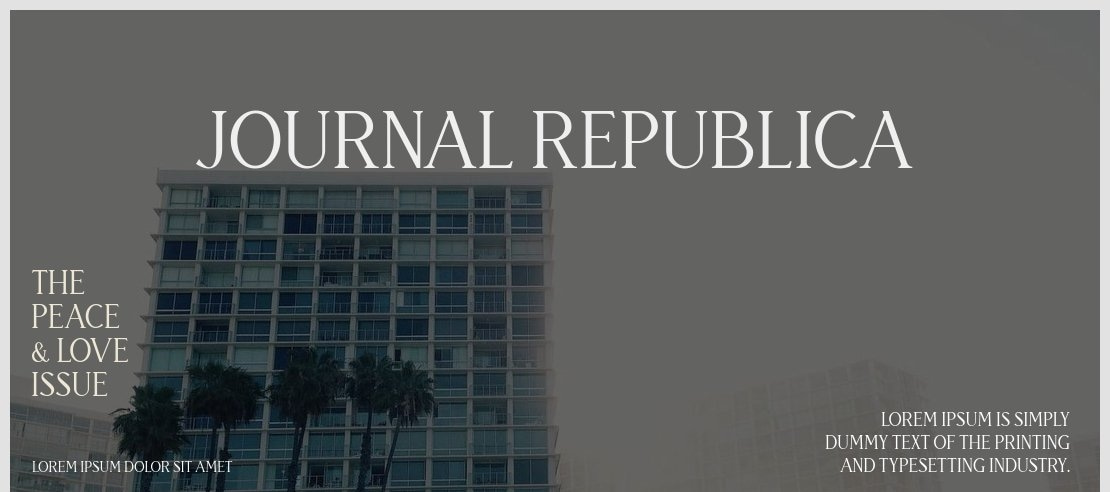 Journal Republica Font