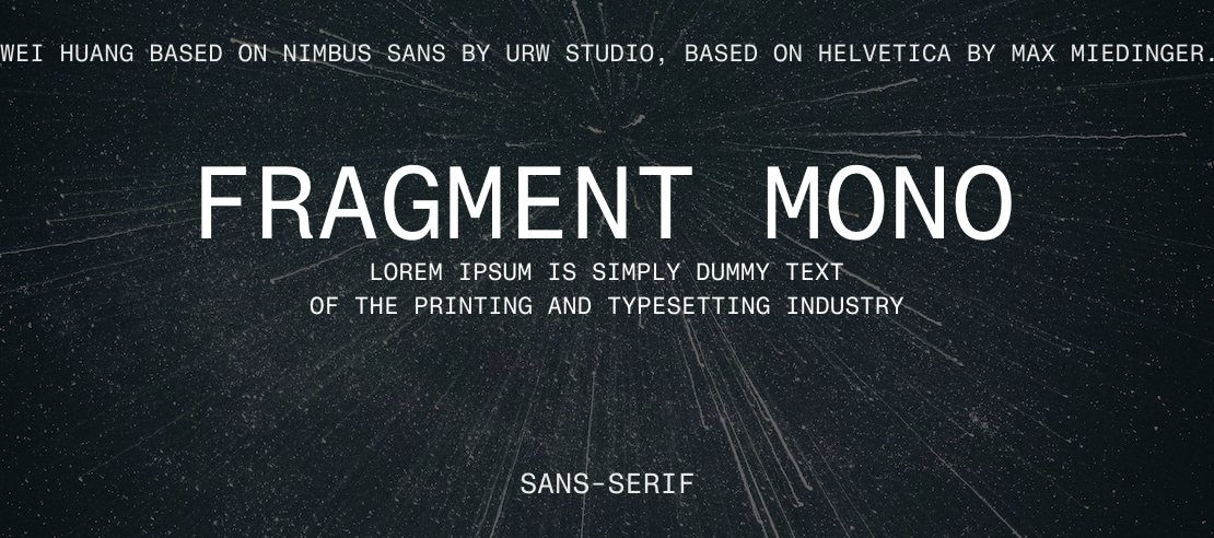 Fragment Mono Font Family
