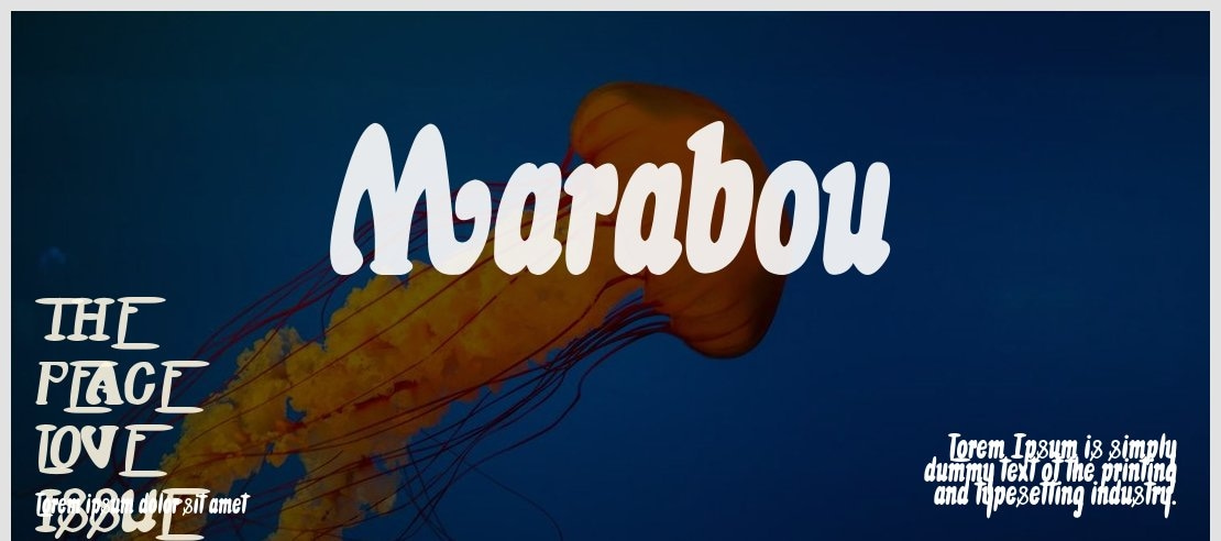 Marabou Font