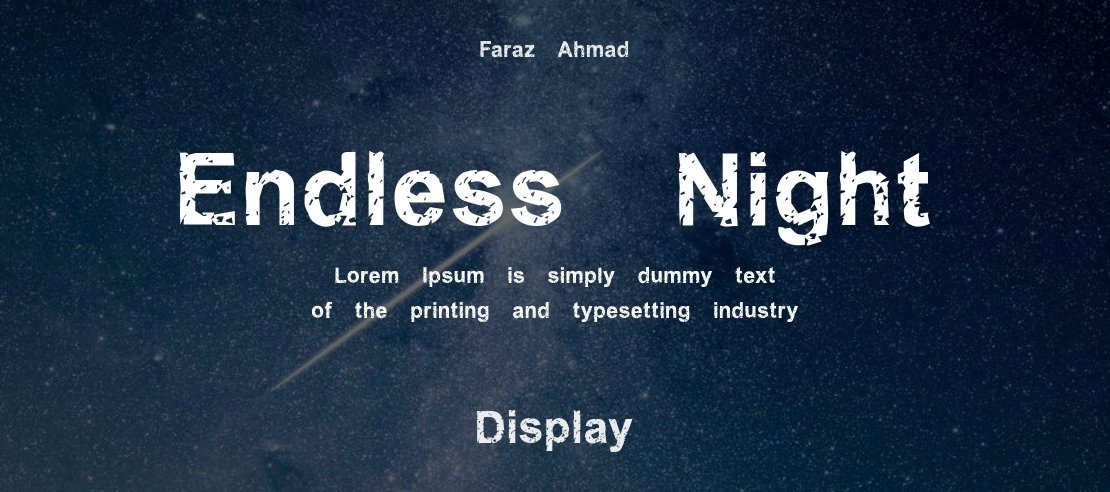 Endless Night Font