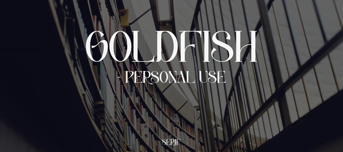 Goldfish - Personal use Font