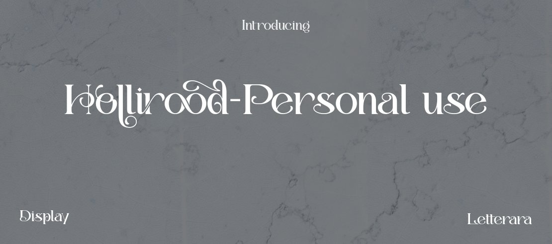 Hollirood-Personal use Font