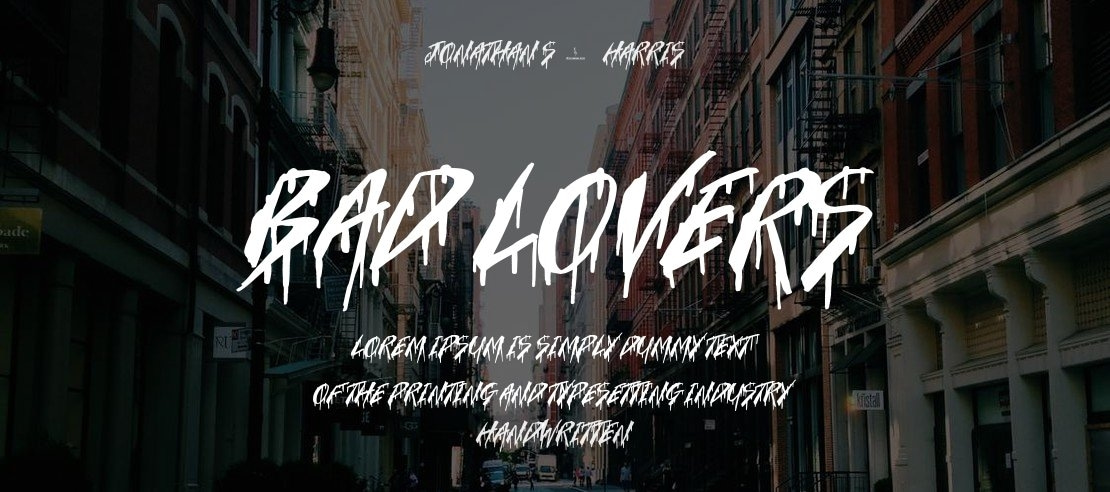 Bad Lovers Font