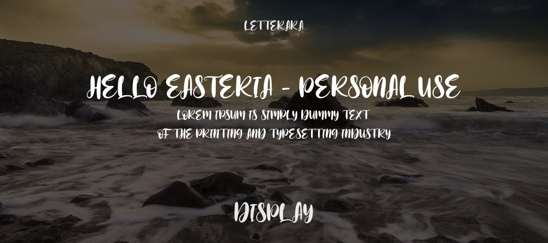 Hello Easteria - Personal use Font