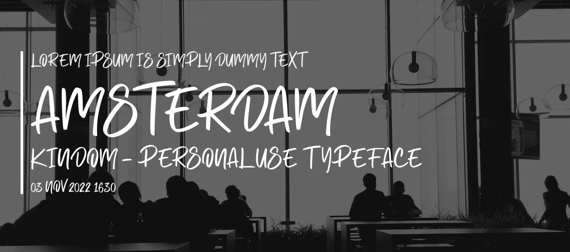 Amsterdam Kindom - Personal use Font