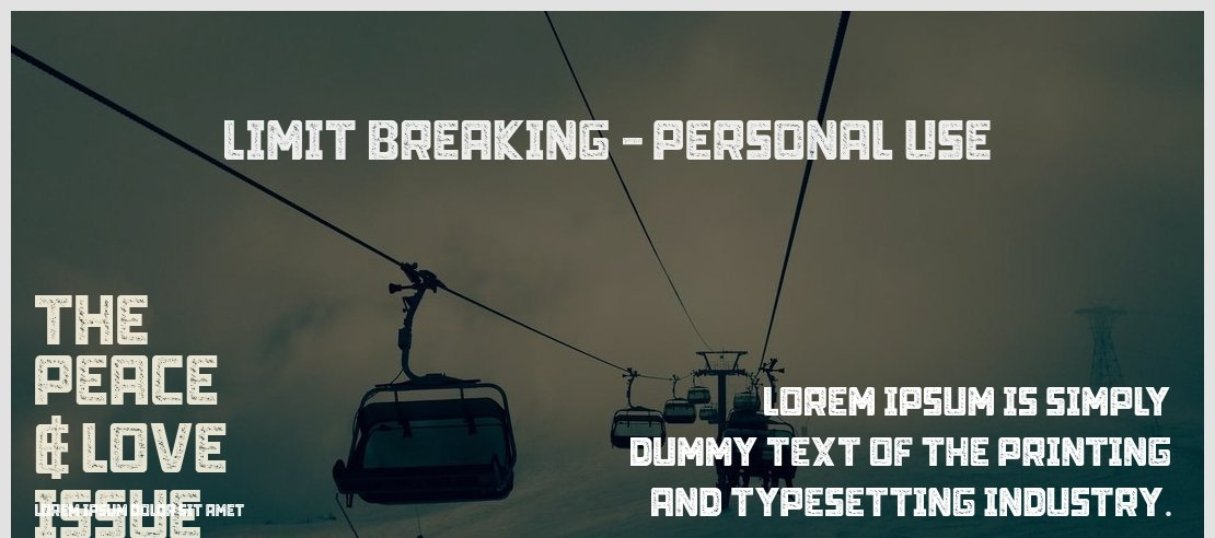 Limit Breaking - Personal use Font