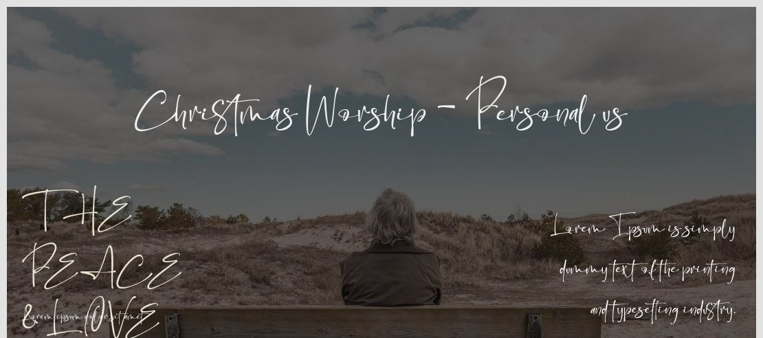 Christmas Worship - Personal us Font