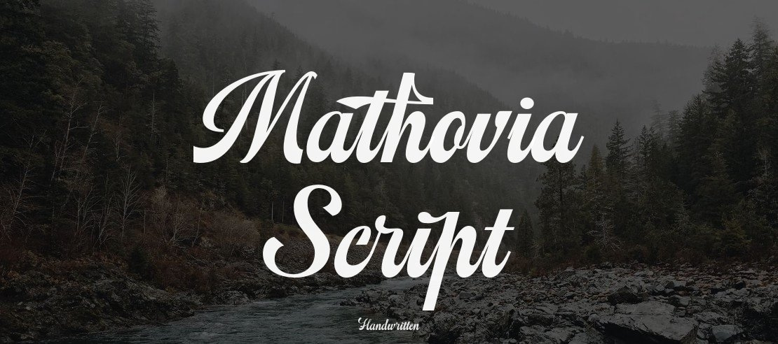 Mathovia Script Font
