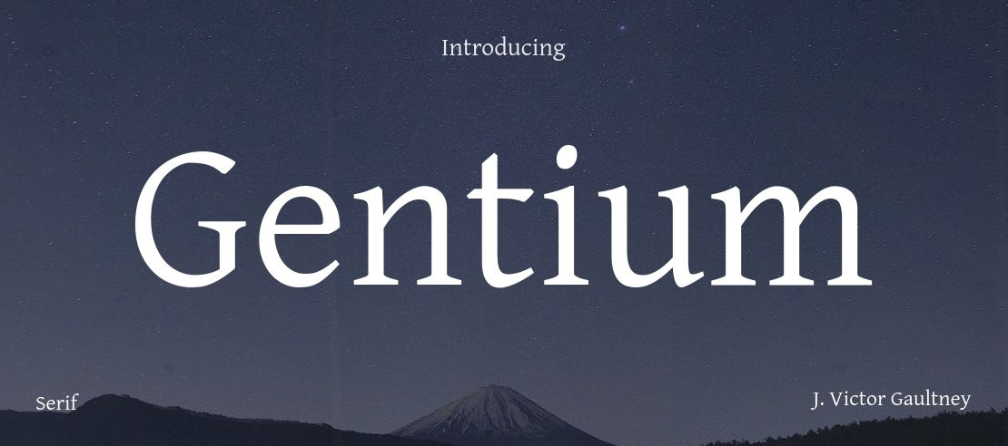 Gentium Font Family