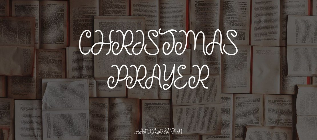 Christmas Prayer Font