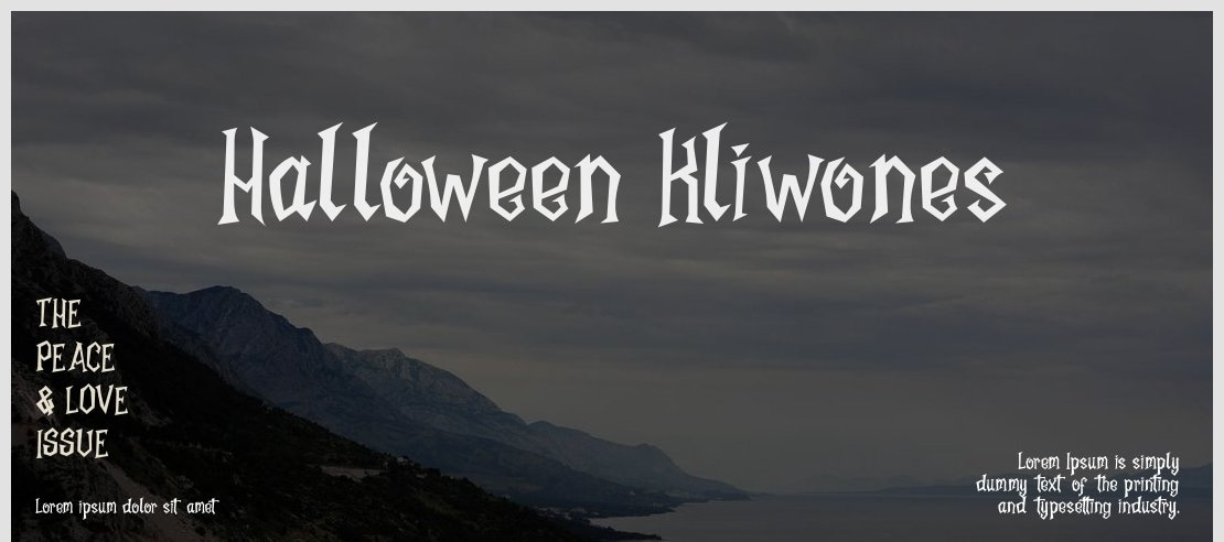 Halloween Kliwones Font