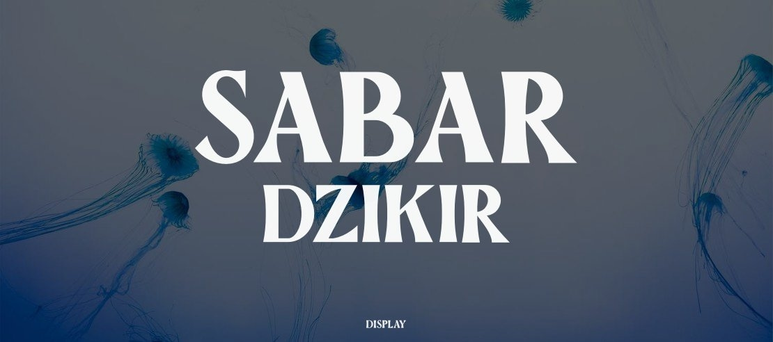 SABAR DZIKIR Font