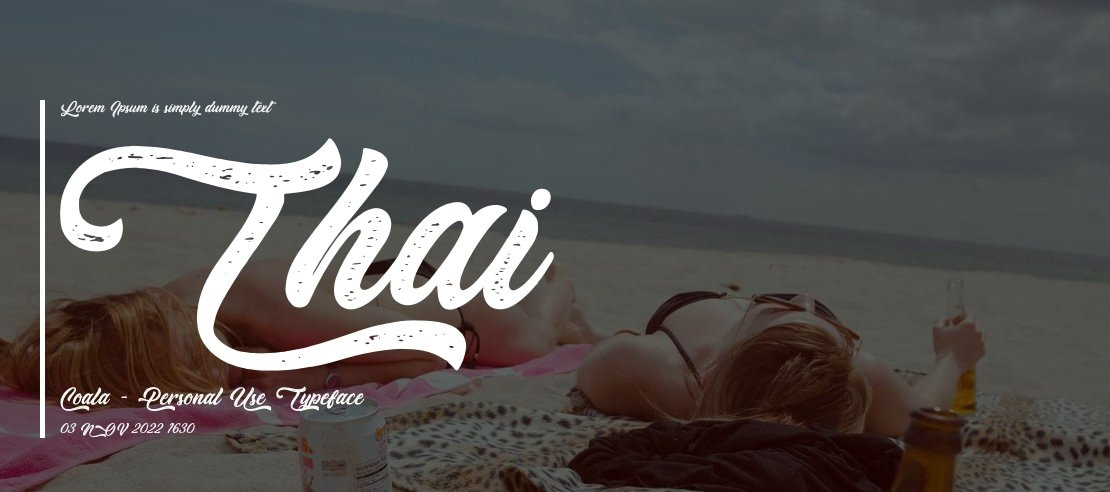 Thai Coala - Personal Use Font