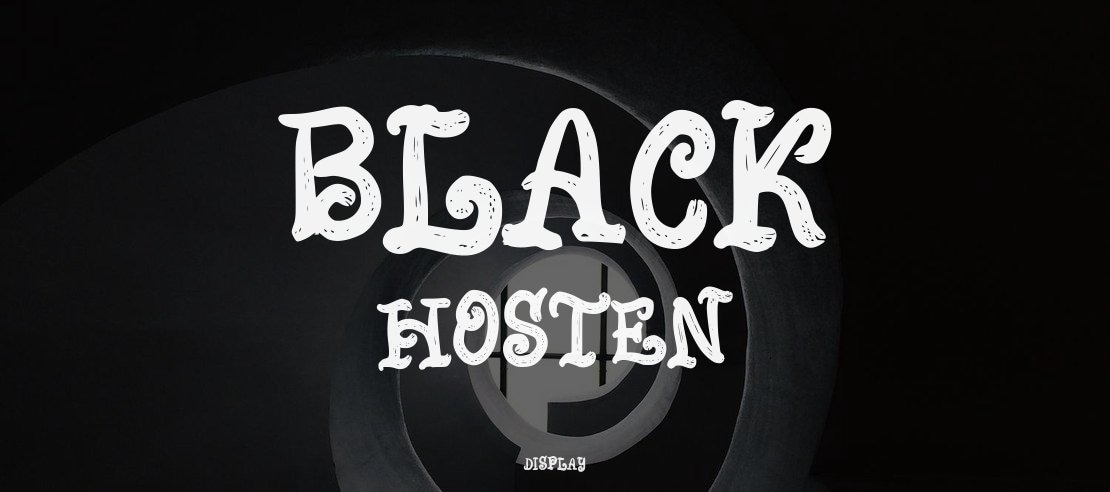 Black Hosten Font