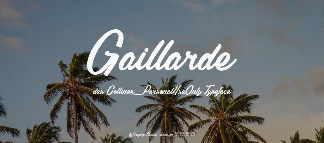 Gaillarde des Collines_PersonalUseOnly Font