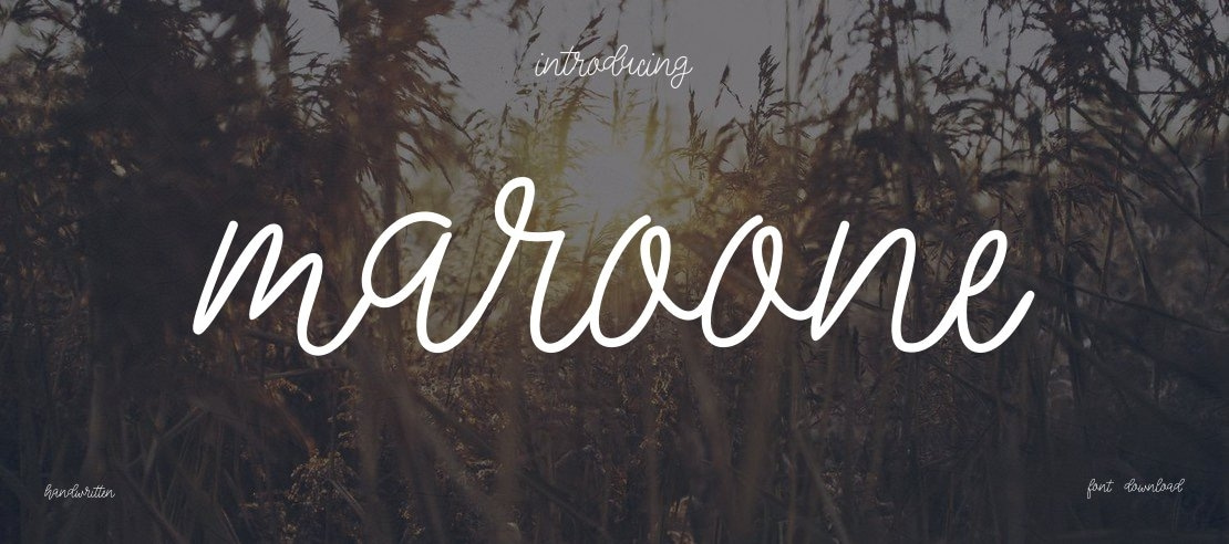 Maroone Font