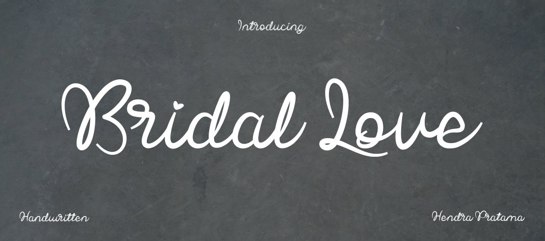 Bridal Love Font