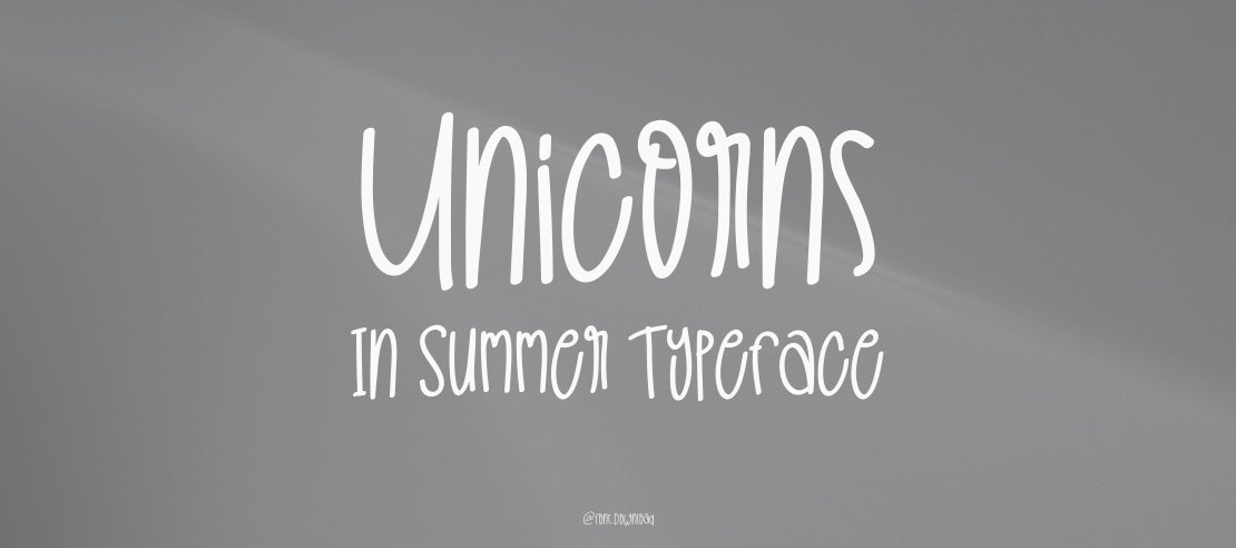 Unicorns In Summer Font