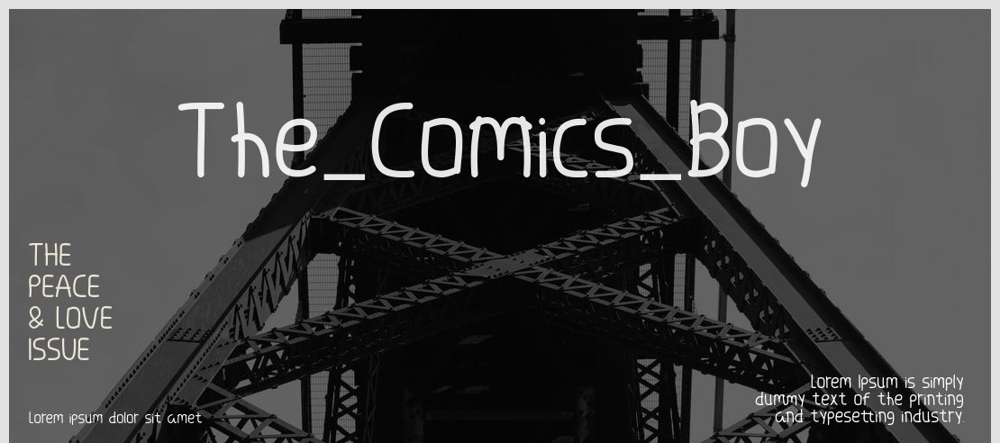 The_Comics_Boy Font