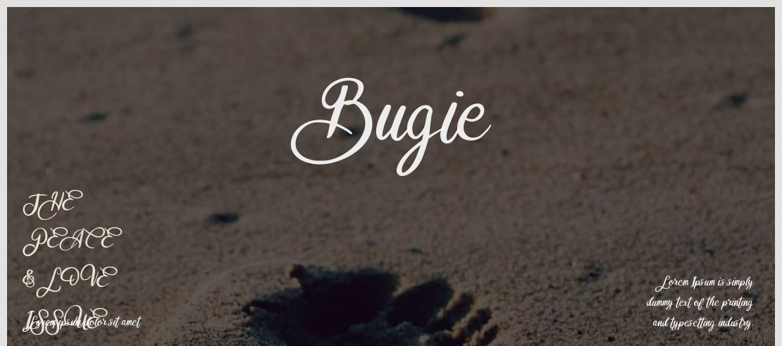 Bugie Font