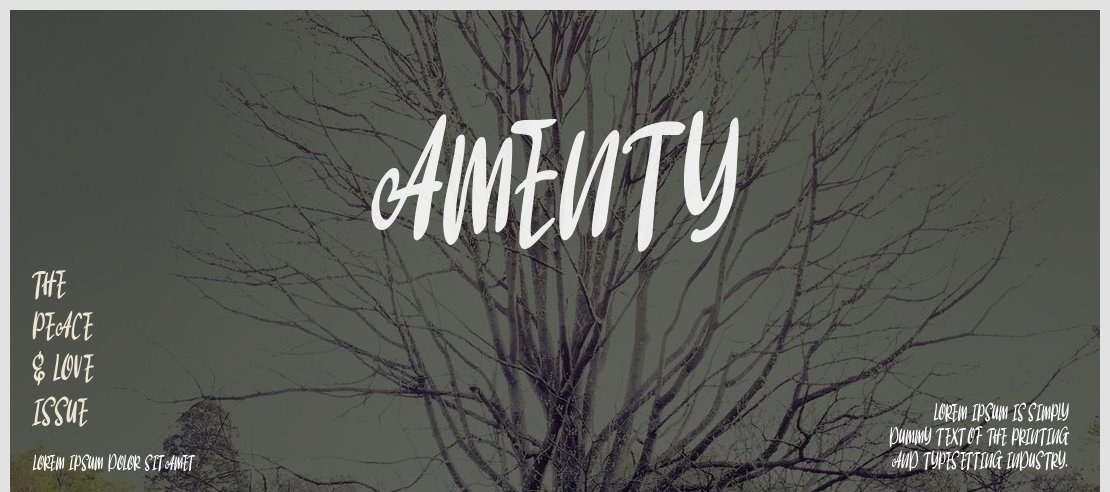 Amenty Font