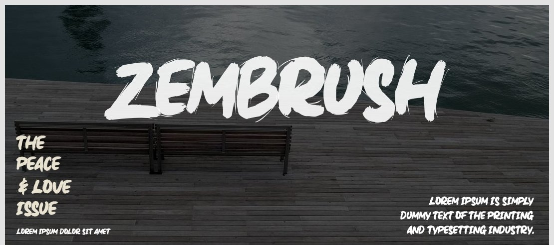 Zembrush Font