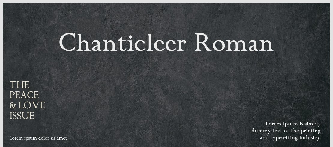 Chanticleer Roman Font