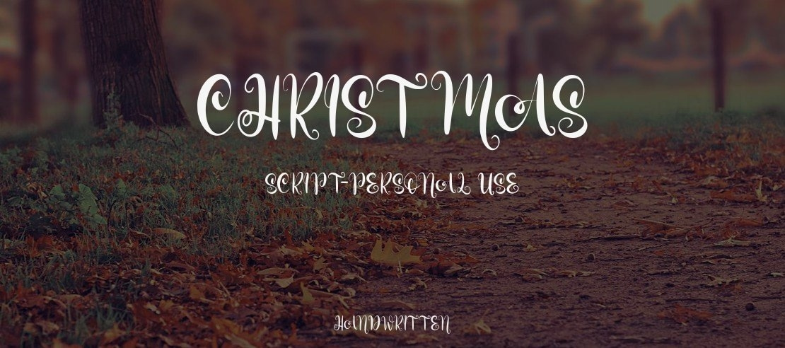 Christmas Script-Personal use Font