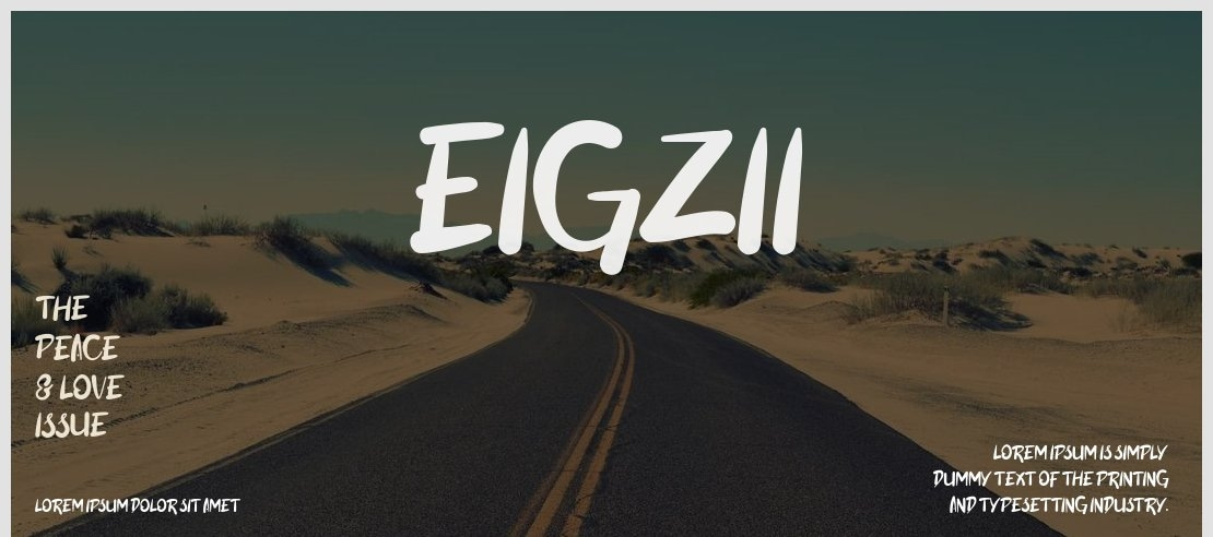 Eigzii Font