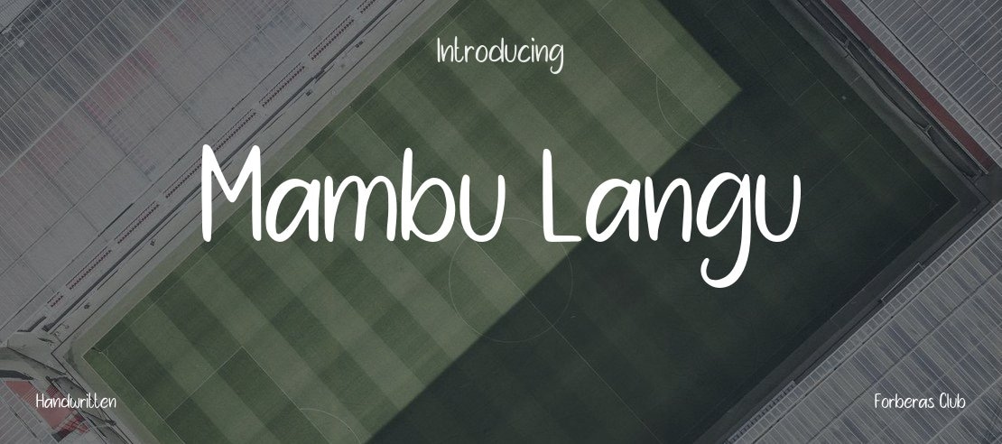 Mambu Langu Font