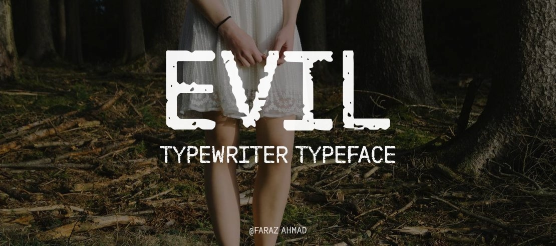 Evil Typewriter Font
