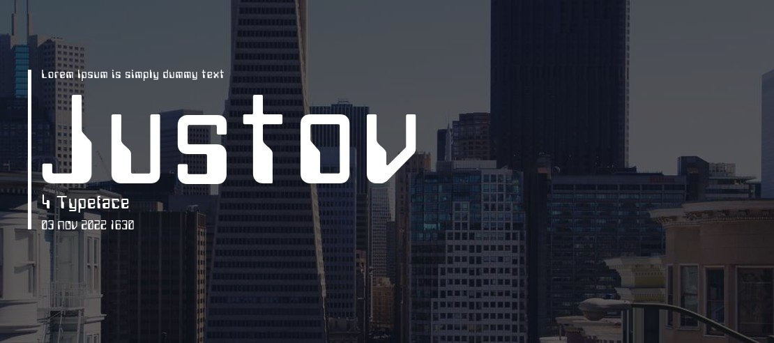 Justov 4 Font