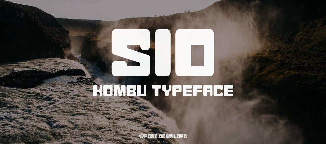 Sio Kombu Font