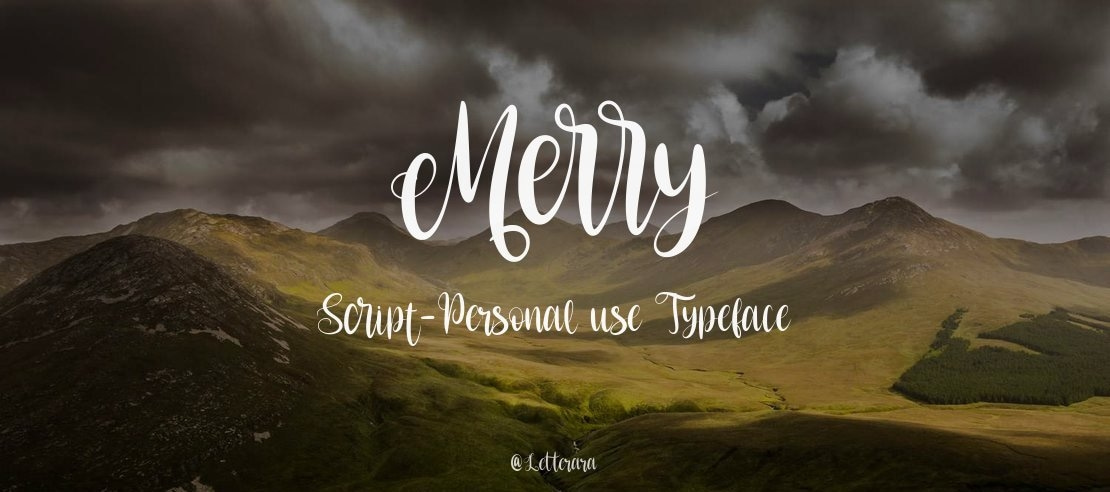 Merry Script-Personal use Font