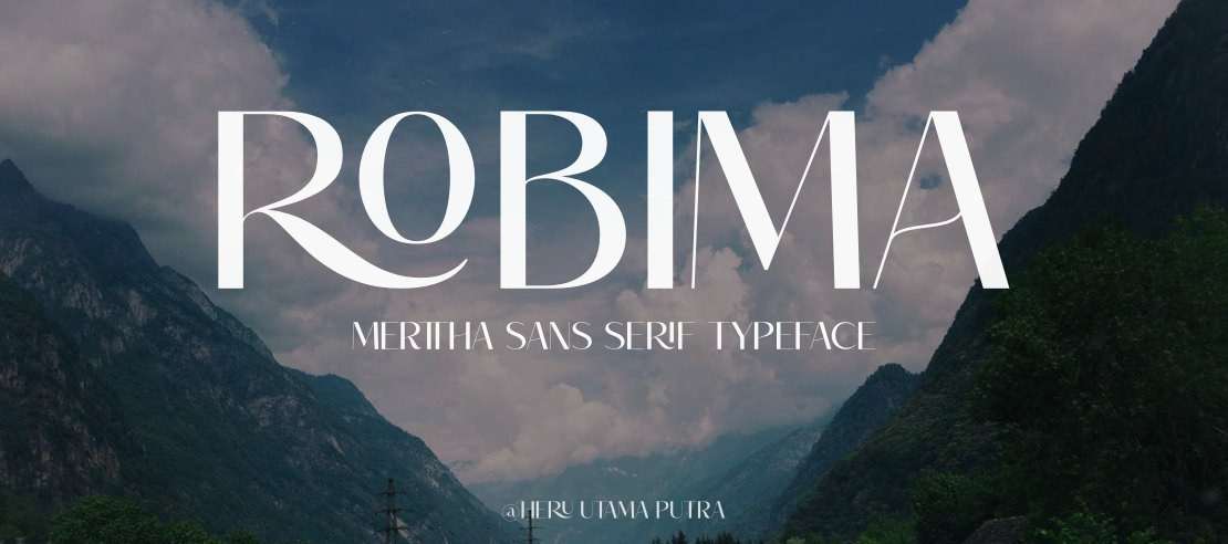ROBIMA MERTTHA SANS SERIF Font Family