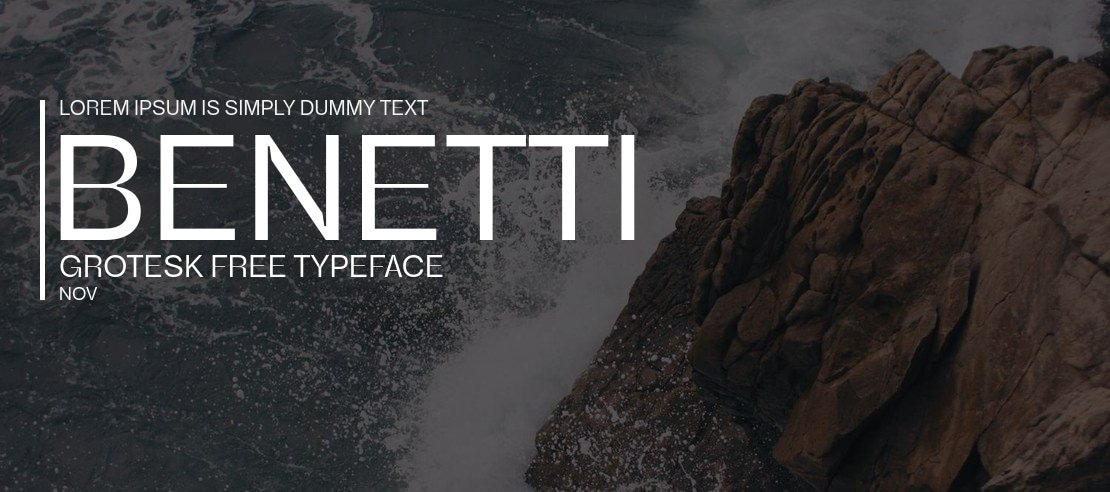 Benetti Grotesk Free Font