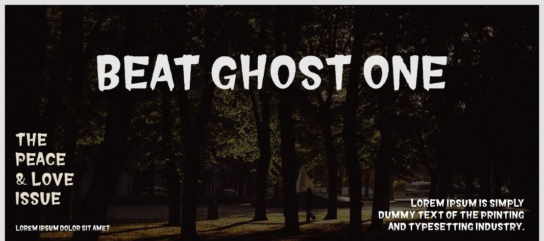 Beat Ghost One Font